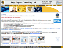 Tablet Screenshot of edgeimpact.co.uk